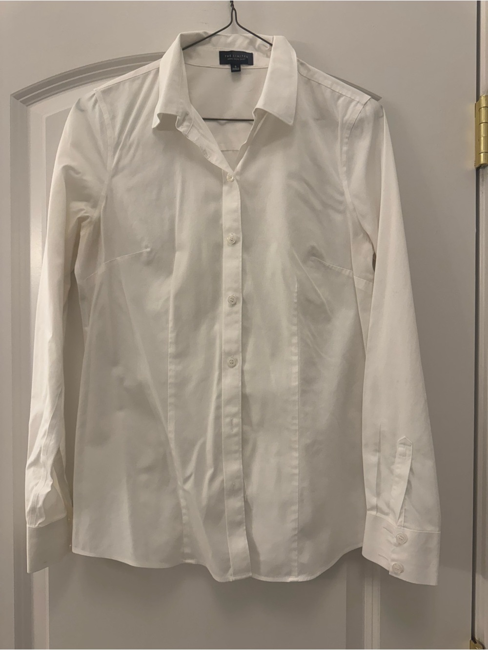 The Limited Women's White Button-Down Shirt - Tailored Collared Blouse